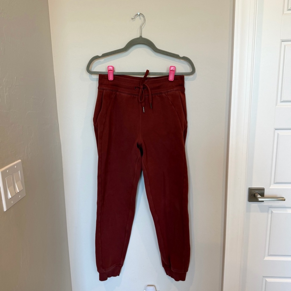 Lululemon Date Brown Scuba High Rise Jogger Size 6 - Picture 2 of 5